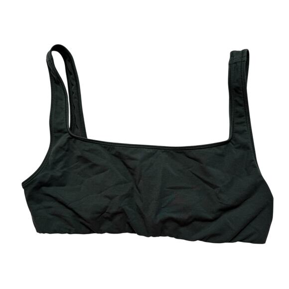 SKIMS Other - SKIMS Cotton Jersey Scoop Bralette in Evergreen Size Small Womens Lounge